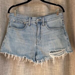 J. Crew Mini 2 denim short in Light Sky wash 28 EUC